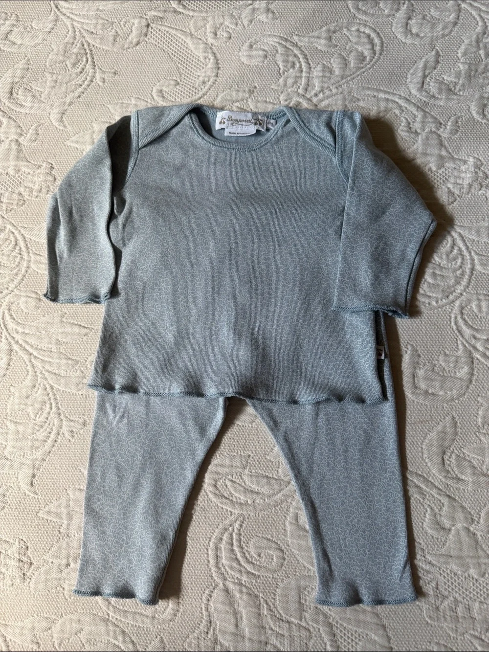 BONPOINT Baby Blue Set Size 6 Months